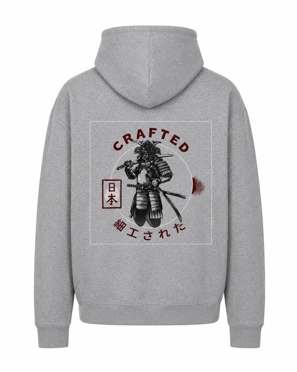 CRFTD Samurai Hoodie – Heather Grey Medium