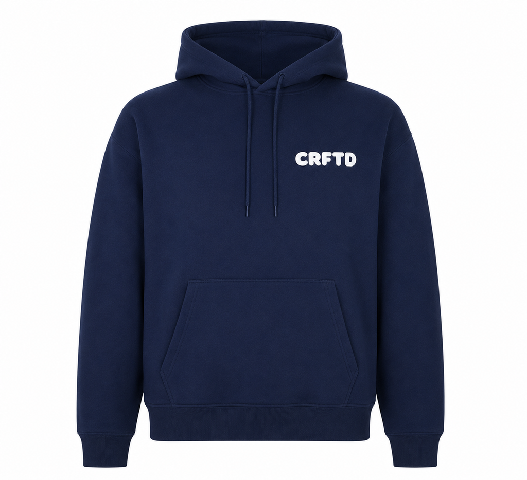 CRFTD Great Wave Hoodie – Navy - Medium