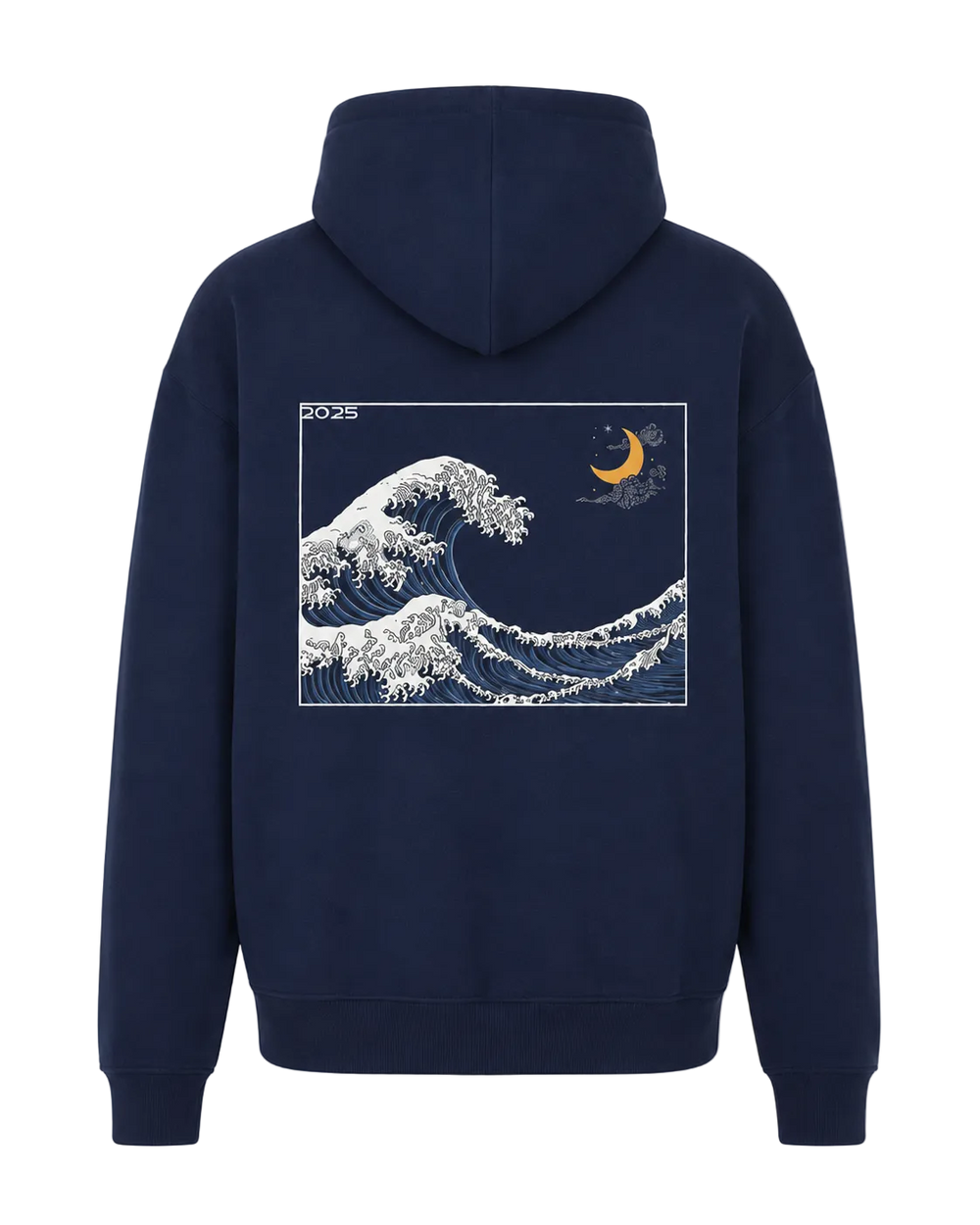 CRFTD Great Wave Hoodie – Navy - Medium