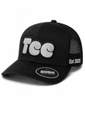 TCC Trucker Cap – Black / White Bubble Logo